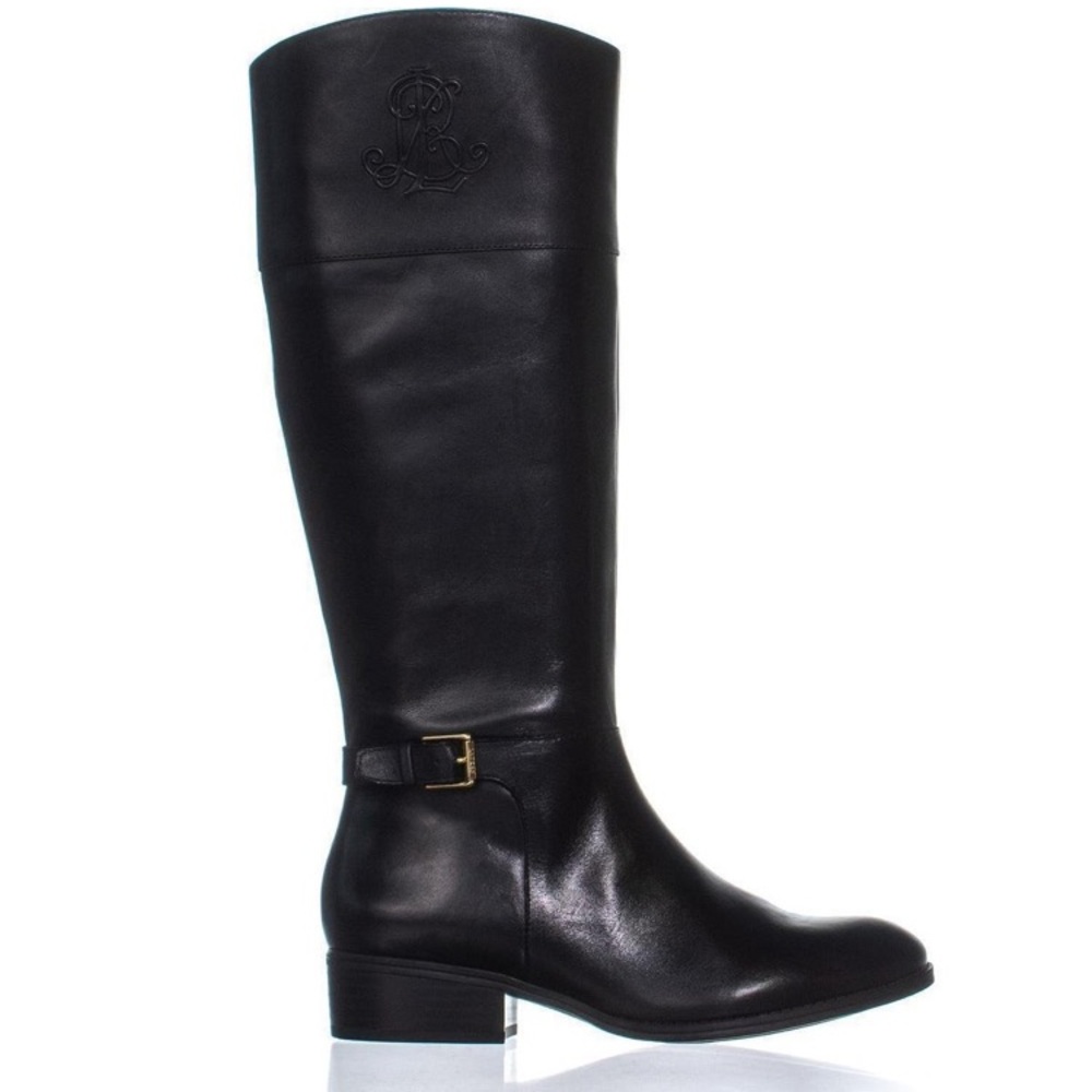 Black Ralph Lauren Madisen Riding/Winter Boot